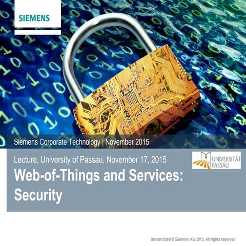 Web-of-Things and Services Security