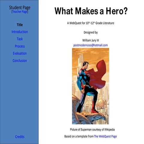Web Quest   The Heros Journey