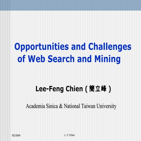 Web Search And Mining (Ntuim)