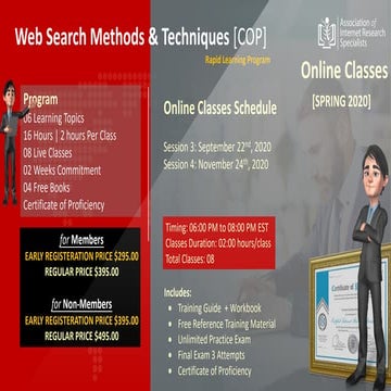 Web Search Methods & Techniques Live Training Program