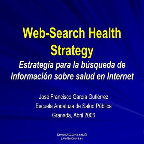 Web Search Health Strategy 2006