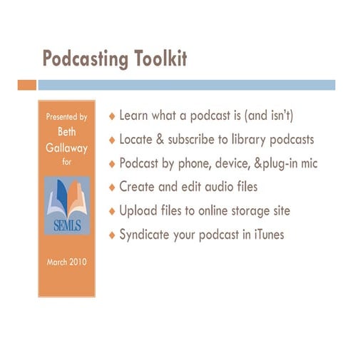 Podcasting Toolkit