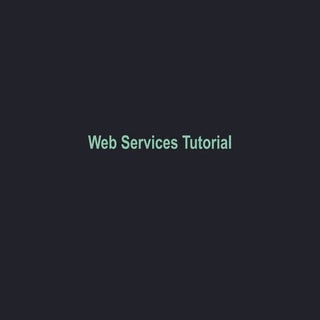 Web Services PHP Tutorial