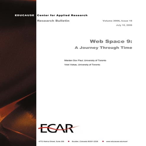 Web Space 9: A Journey Through Time