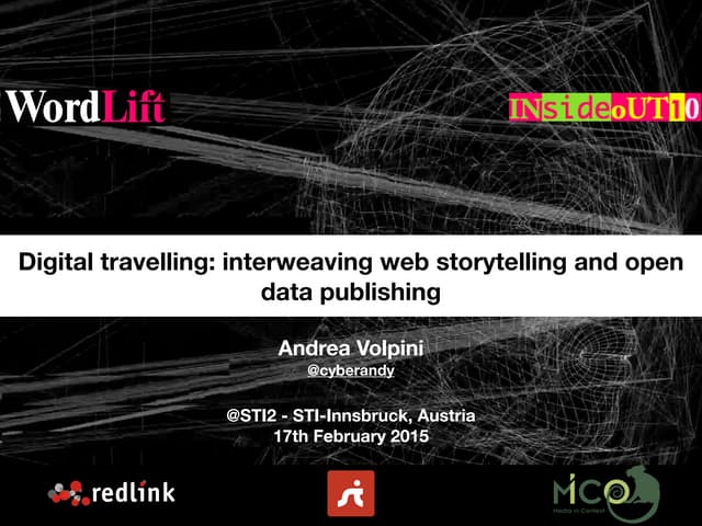Web Storytelling and Open Data Publishing for Tourism