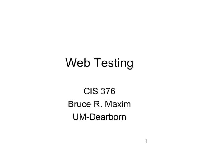 Web test