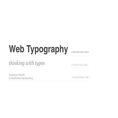 Web typography