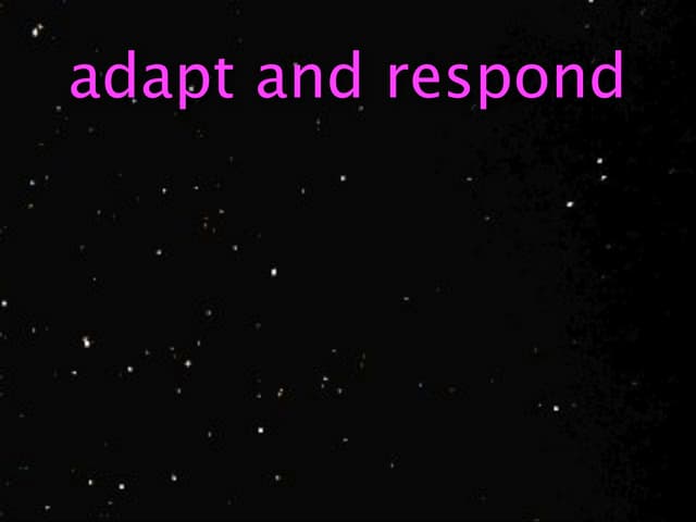 Adapt and respond: keeping responsive into the future