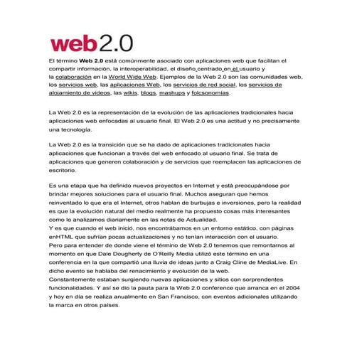 Web 1.0 vs web 2.0
