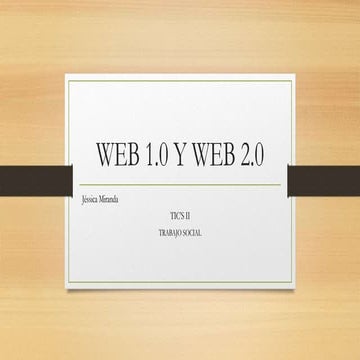 Web 1.0 y web 2.0