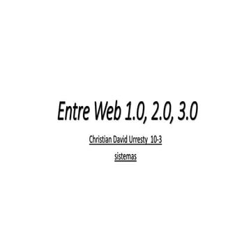 Web 10,20,30 | PPTX