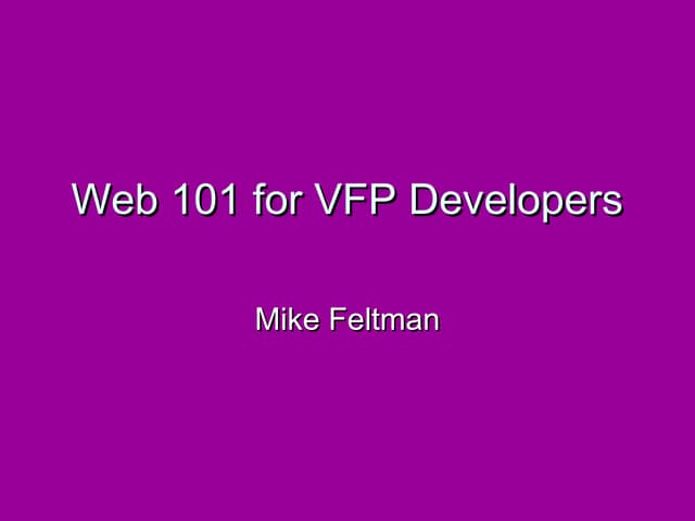 Web 101