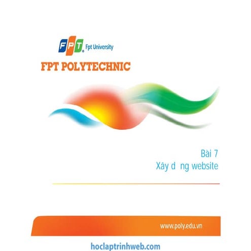 Bài 7 Xây dựng website - Giáo trình FPT