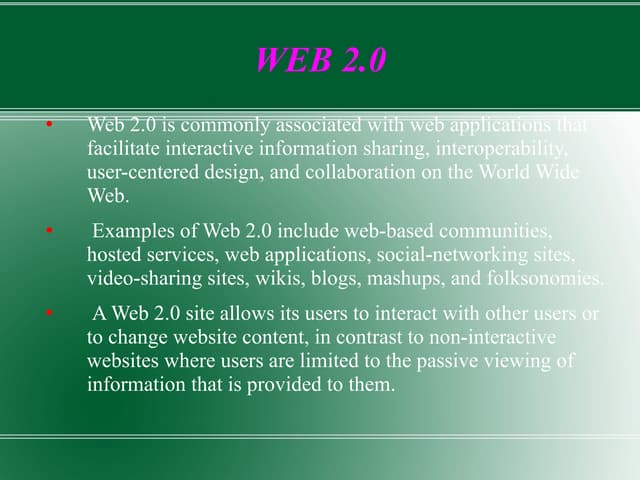 Web 2 0