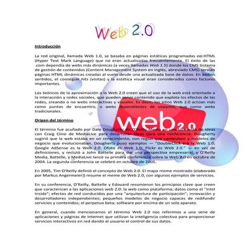 Presentacion web 2.0 final | PPTX