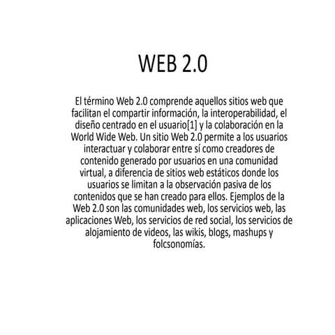 La web | PPTX