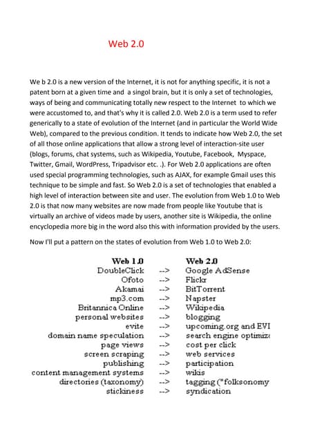 Web 2.0 ing