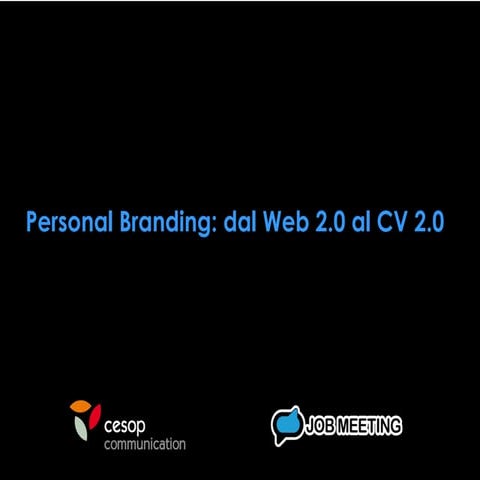 Web 2.0 & curriculum vitae 2.0