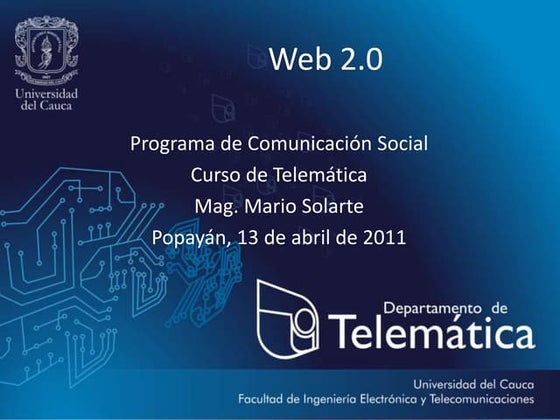 Plantilla de la web 20 tarea 5 | PPTX | Internet | Computing