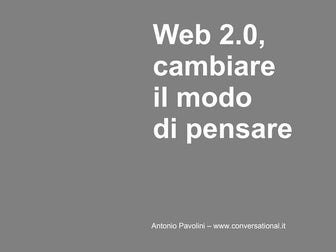 Web 2.0 e nuove strategie di marketing