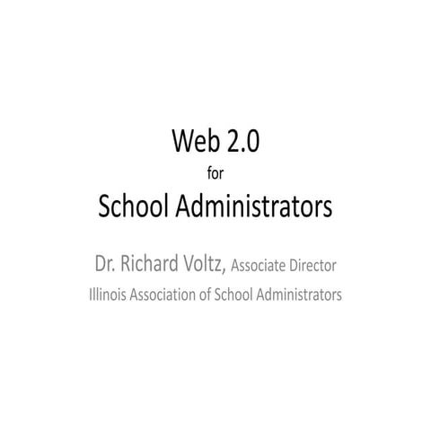Web 2.0 For Administrators