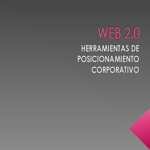 Web 2.0 Herramienta De Posicionamiento Corporativo