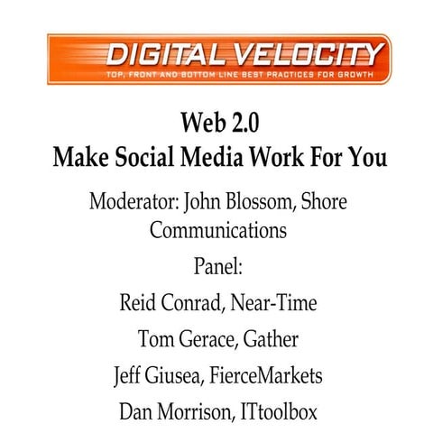 Web 2 0 Panel   Make Social Media Work For You (Tin180 Com)