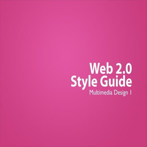 Web 2.0 style guide