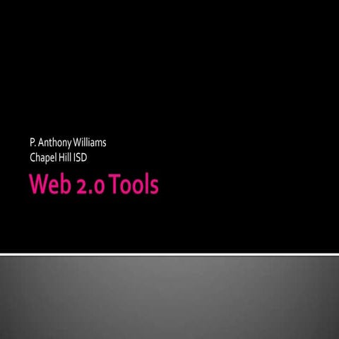 Web 2.0 tools
