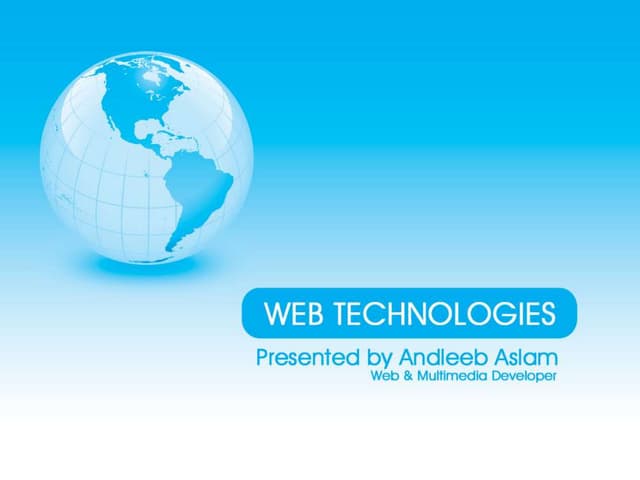Web Technologies 2.0