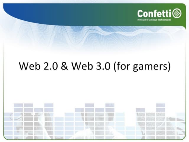 Web 1, 2 or 3 - Which One Are You?