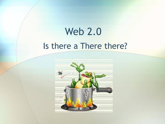 Web 2.0: Beyond the Hype.” Usability Professionals Association, Minneapolis M...