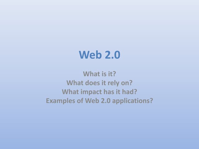 Web 2.0 Lesson Slides Class 5E