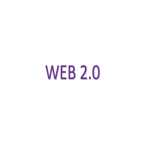  La Web 2.0 