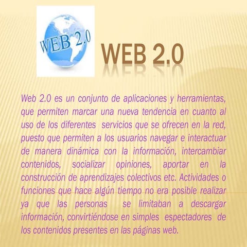 HERRAMIENTAS WEB 2.0 | PPTX