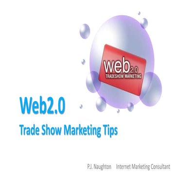 Web2.0 trade show marketing tips