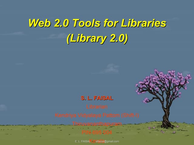 Reaching the Users Where They Are: Web 2.0 Tools for Libraries (Library 2.0)