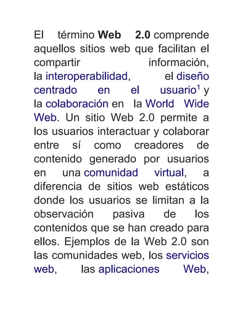 Plantilla de la web 20 tarea 5 | PPTX | Internet | Computing