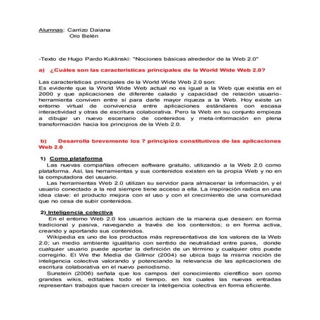  Documento compartido de la Web 2.0