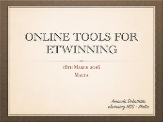 Web 2.0 tools for eTwinning