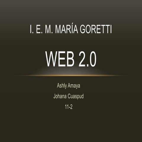 Web 2.0 y nube de internet