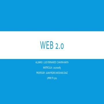 Exposicion web 2.0 | PPTX