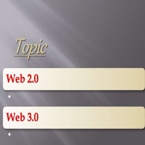 Web 2.0 vs 3.0
