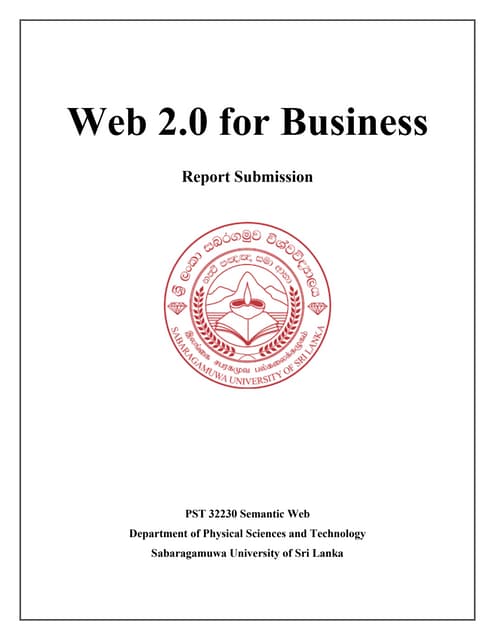 Concept of Web 2.0 for business 