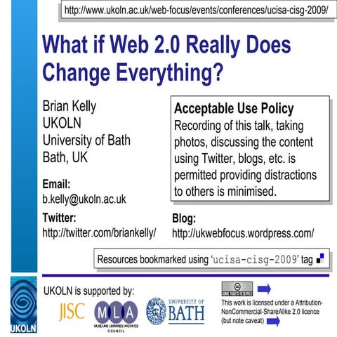 What if Web 2.0 Really Does Change Everything?