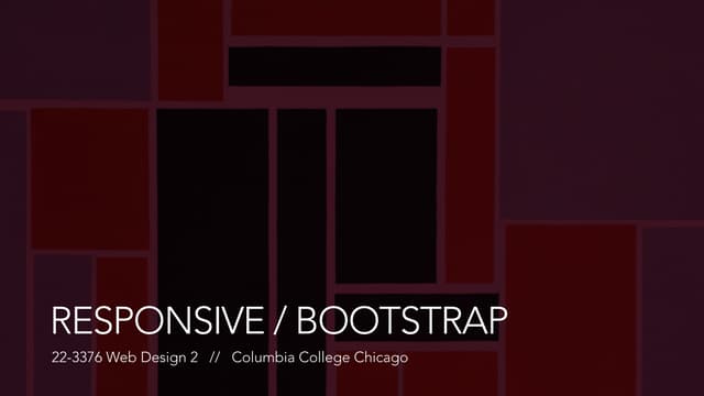 Introduction to Responsive Web Design