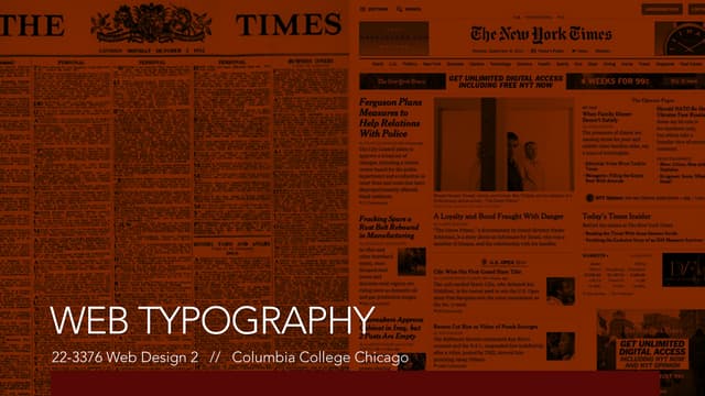 Web Typography