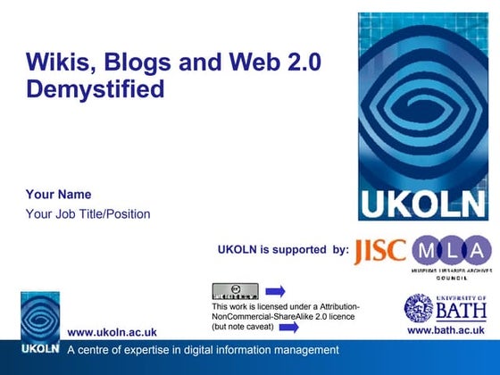 Web2 UKOLN MLA Workshop