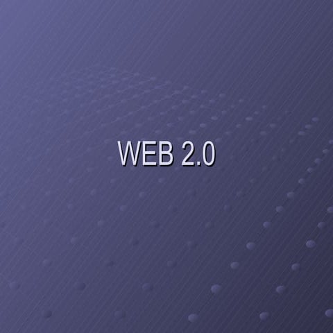 Web2 Voorbeeldpresentatie