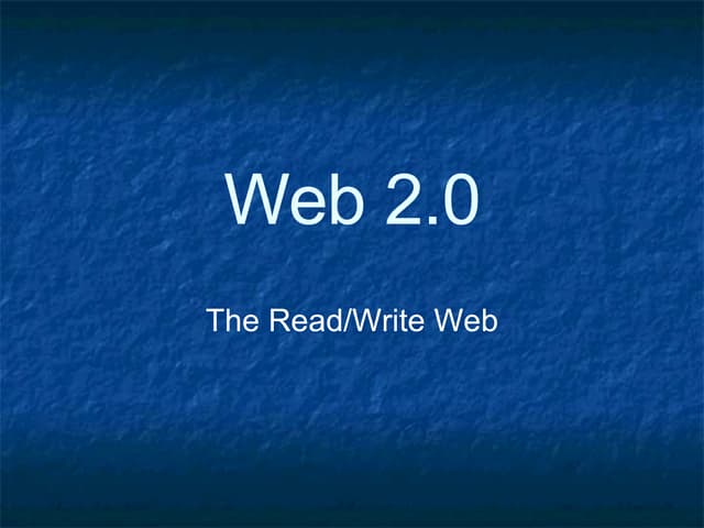 Web 2.0